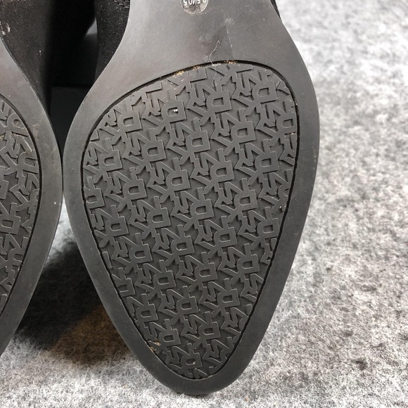 DKNY Boots Womens Size 9.5 Black Suede Ankle Booties Buckle Side Zip K3859004 - Picture 12 of 15